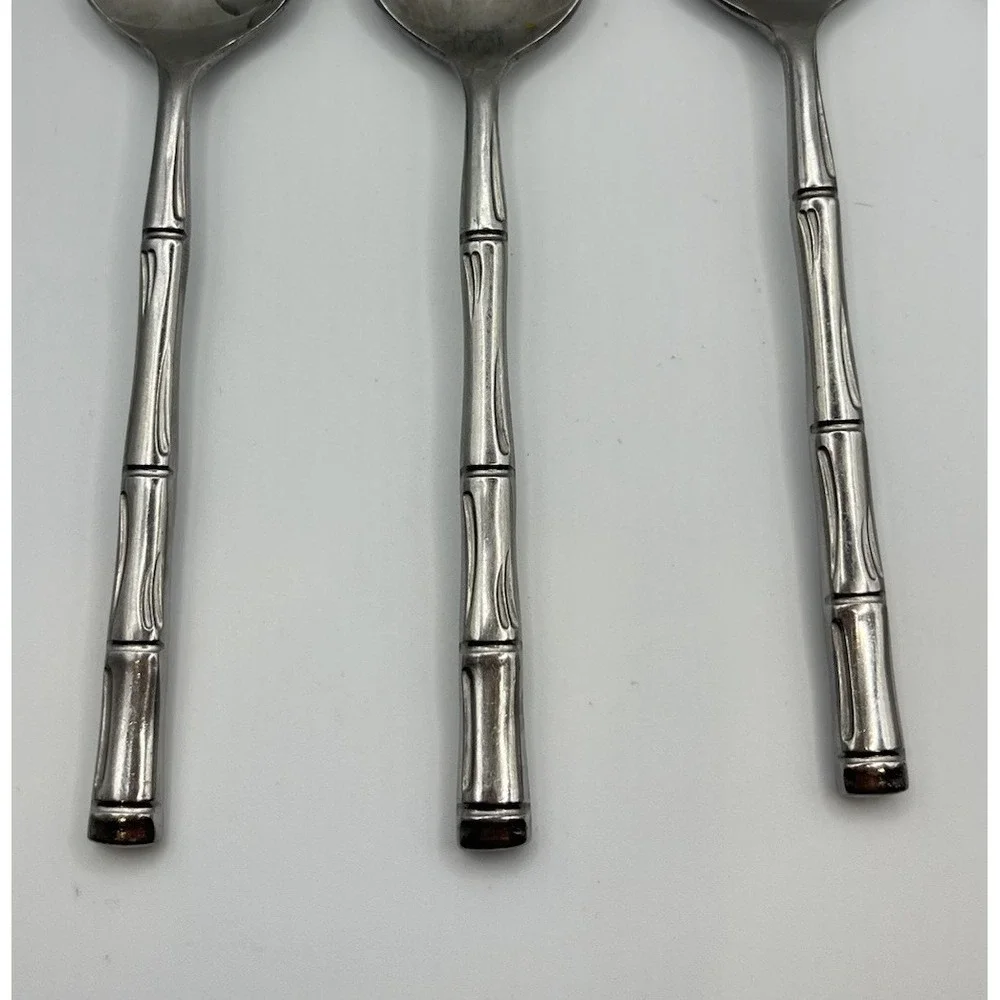 Reed & Barton Rebacraft Regal Bamboo Teaspoons 6-1/4